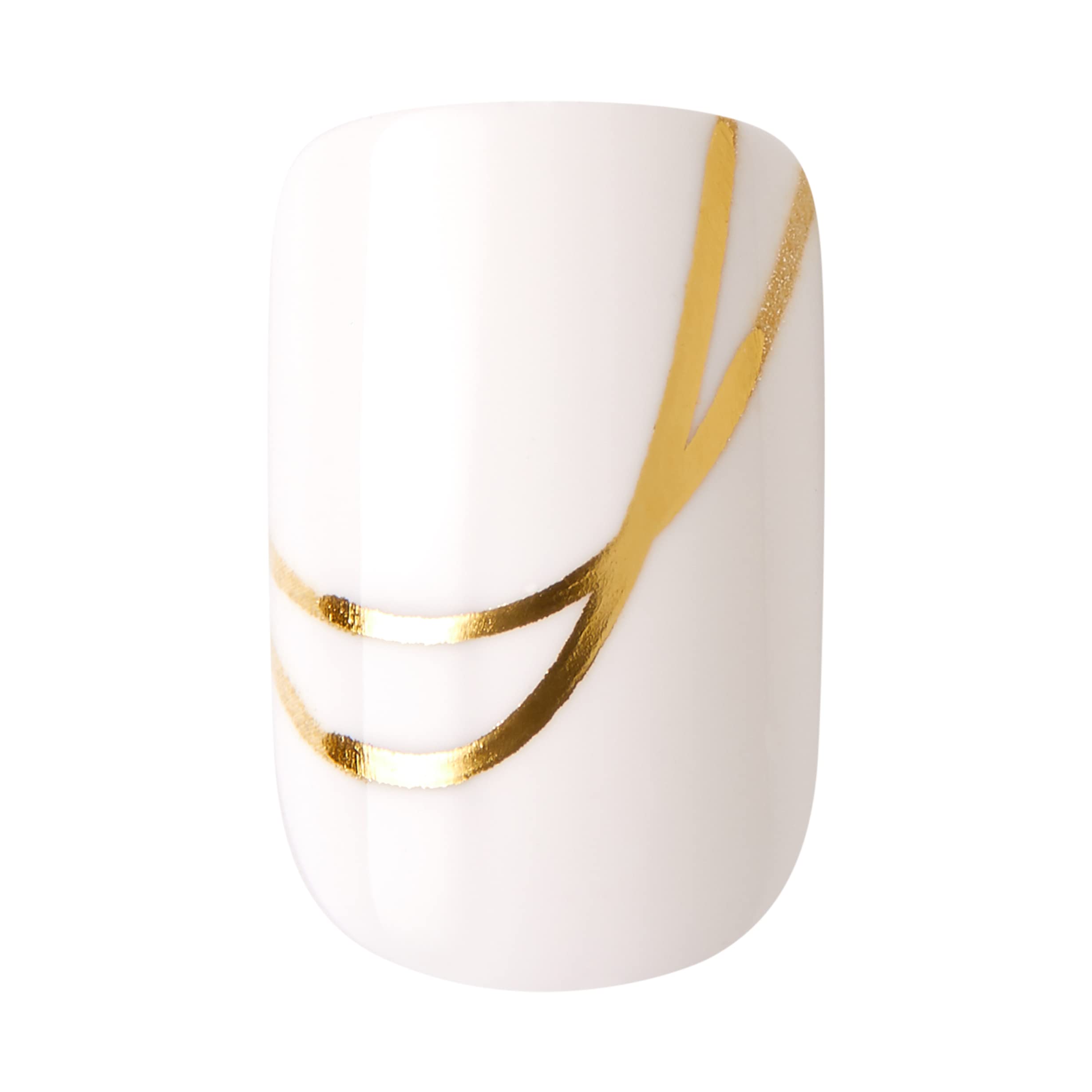 Foto 6 pulgar | Presiona Uñas Kiss Voguish Fantasy 'glam And Glow' White - Venta Internacional.