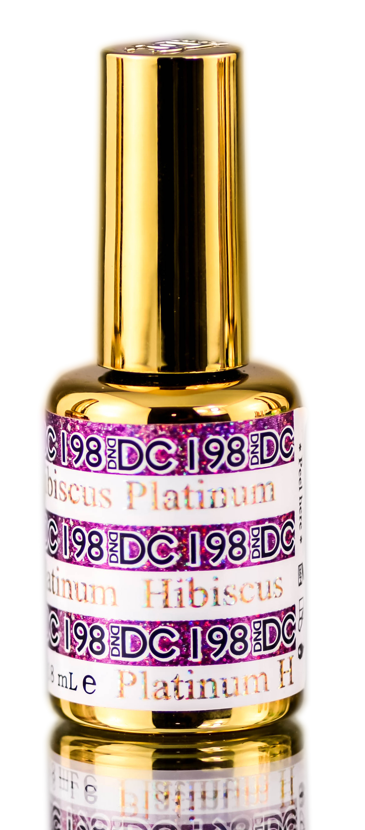 Esmalte En Gel Dnd Dc Platinum Para Uñas Con Purpurina Hibiscus 198 - Venta Internacional.