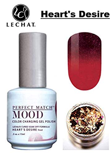 Foto 2 | Esmalte En Gel Lechat Perfect Match Mood Que Cambia De Color Con Purpurina - Venta Internacional.