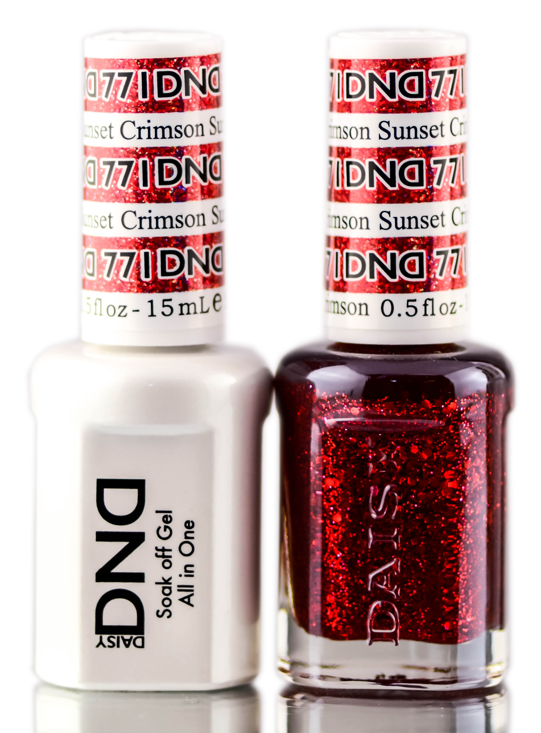 Esmalte En Gel Duo Daisy Dnd Dc All In One + Esmalte De Uñas Carmesí - Venta Internacional.