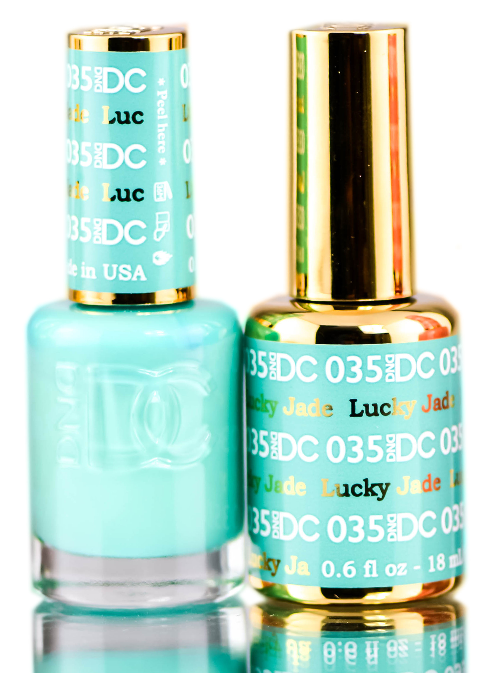 Esmalte En Gel Dnd Dc Blues & Greens Lucky Jade 035 15 Ml - Venta Internacional.