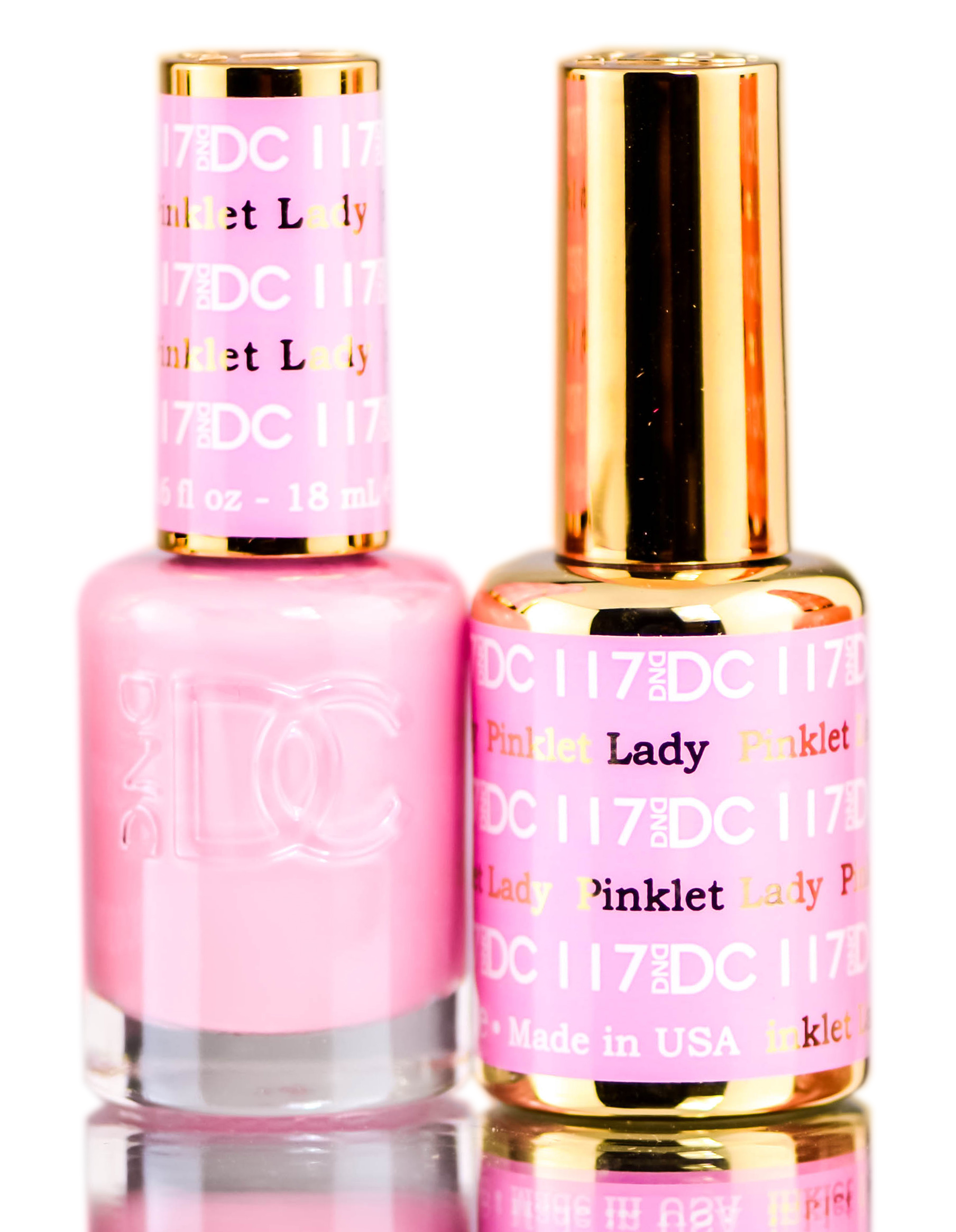 Foto 2 pulgar | Esmalte En Gel Duo Dnd Dc Pinklett Lady 117 15 Ml - Venta Internacional.