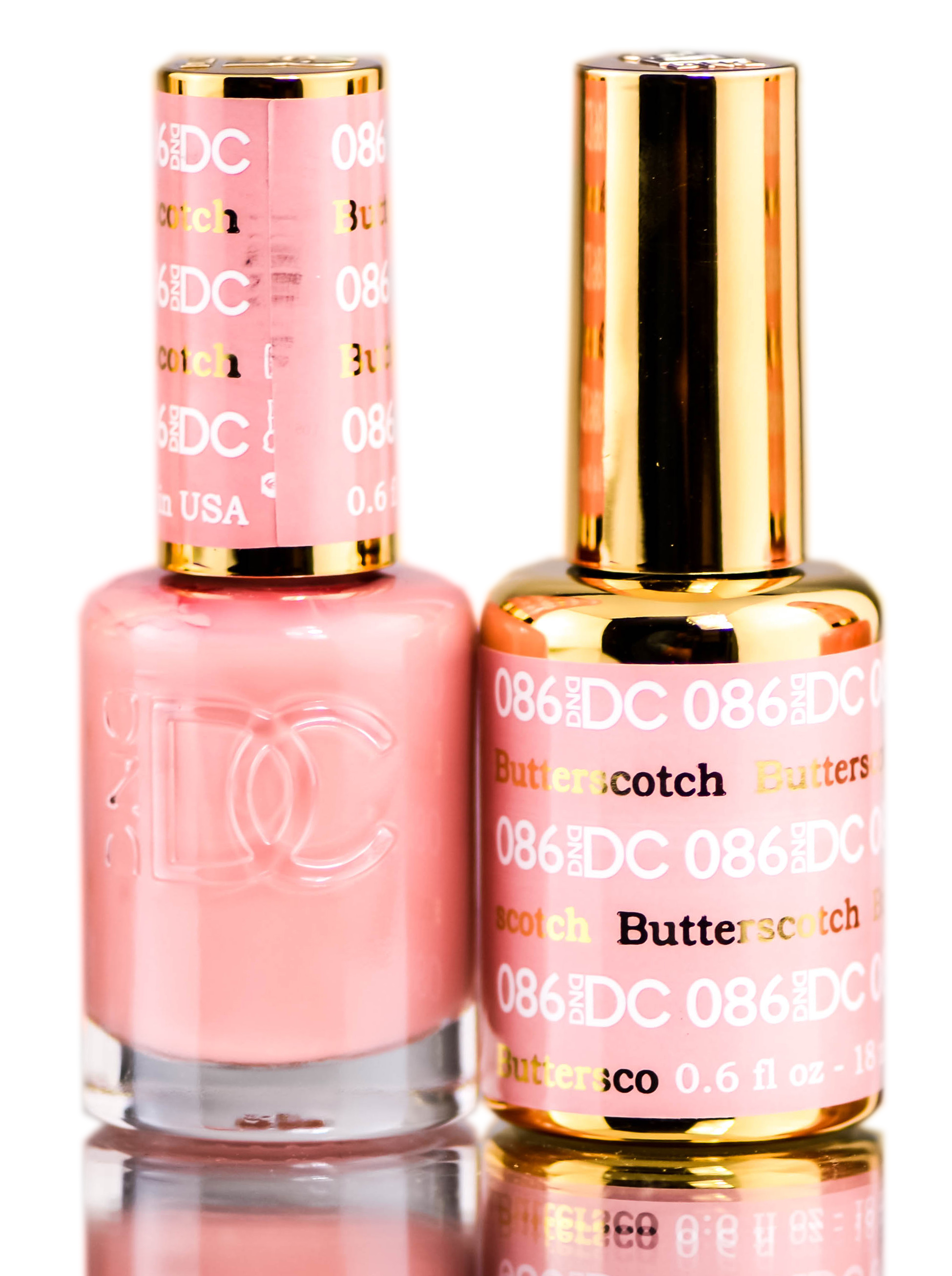 Esmalte En Gel Duo Dnd Dc Pinks Gel Lacquer 15 Ml + Esmalte De Uñas - Venta Internacional.