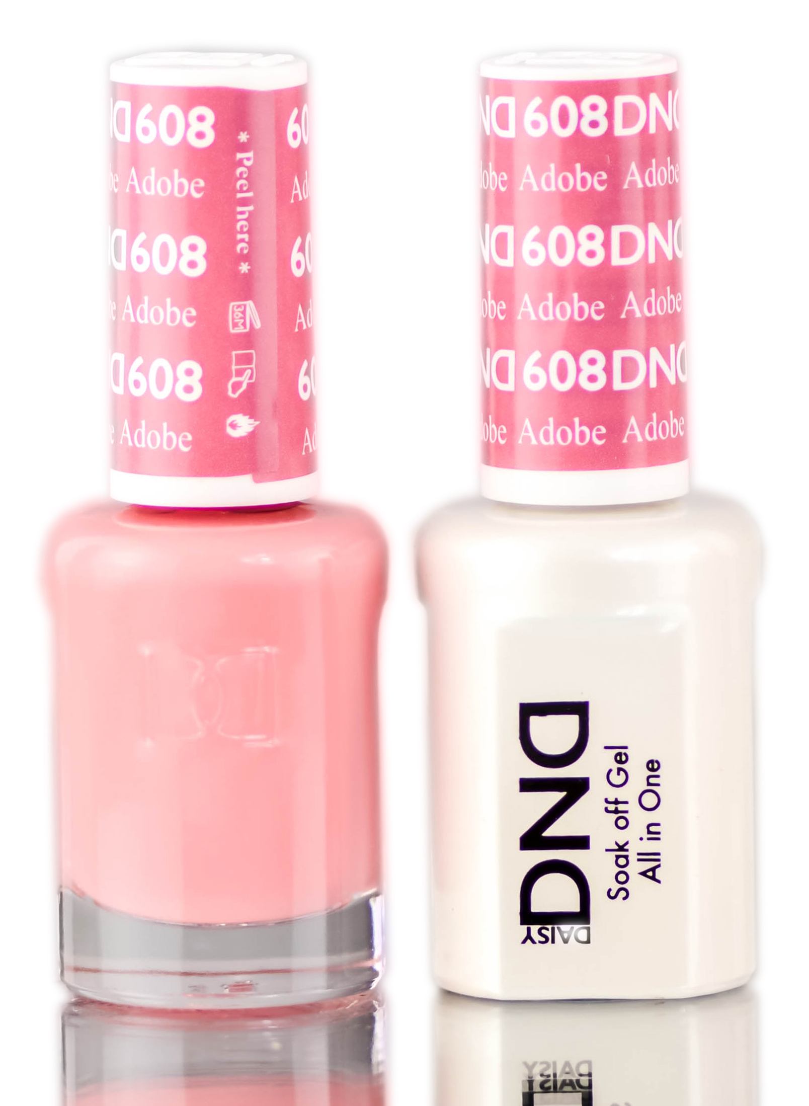 Esmalte En Gel Duo Daisy Dnd Pinks & Oranges + Esmalte De Uñas - Venta Internacional.