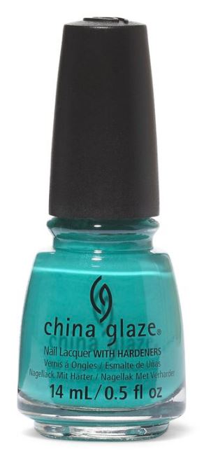 Laca De Uñas China Glaze Turned Up Turquoise (1007) - Venta Internacional.