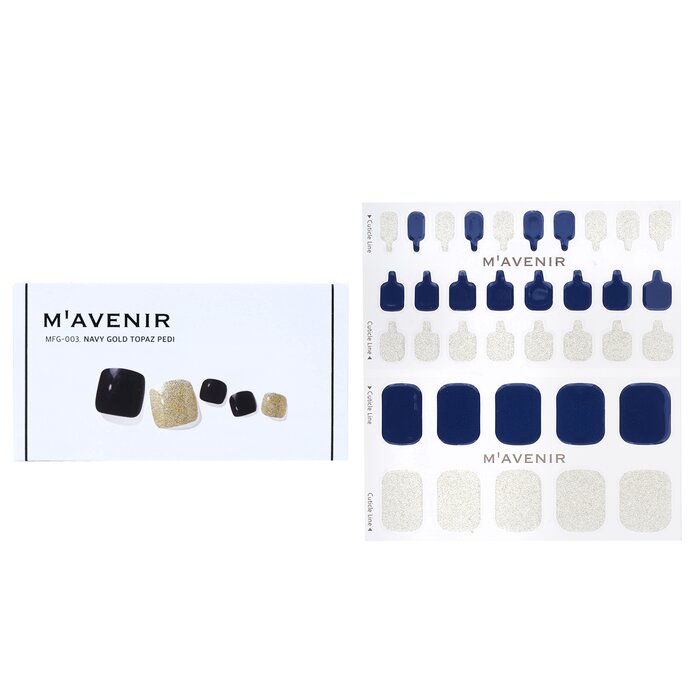 Adhesivo para Uñas Mavenir Blue Navy Gold Topaz Pedi - Venta Internacional