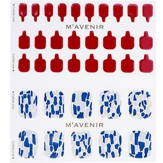 Foto 2 | Adhesivo para Uñas Mavenir Shell We Burgundy Pedi con Estampado - Venta Internacional