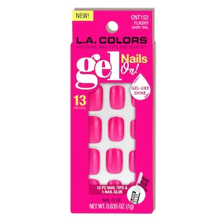 Foto 1 | Set de Uñas de Gel Press On L.a Colors Flashy 12 Uñas y Pegamento - Venta Internacional