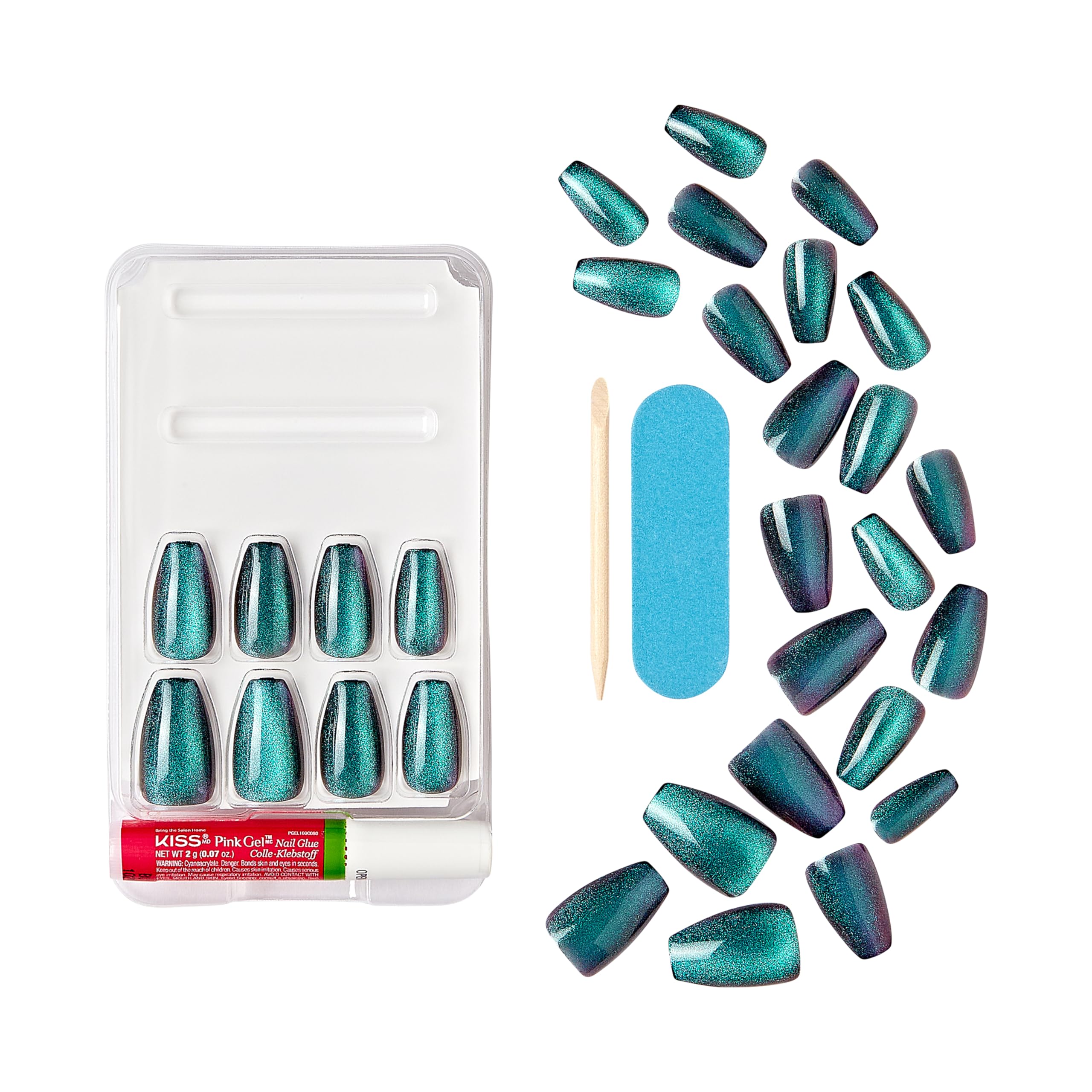 Foto 4 pulgar | Gel Kiss Fantasy 'chameleon' Blue Para Uñas De Los Pies A Presión Con Pegamento - Venta Internacional.