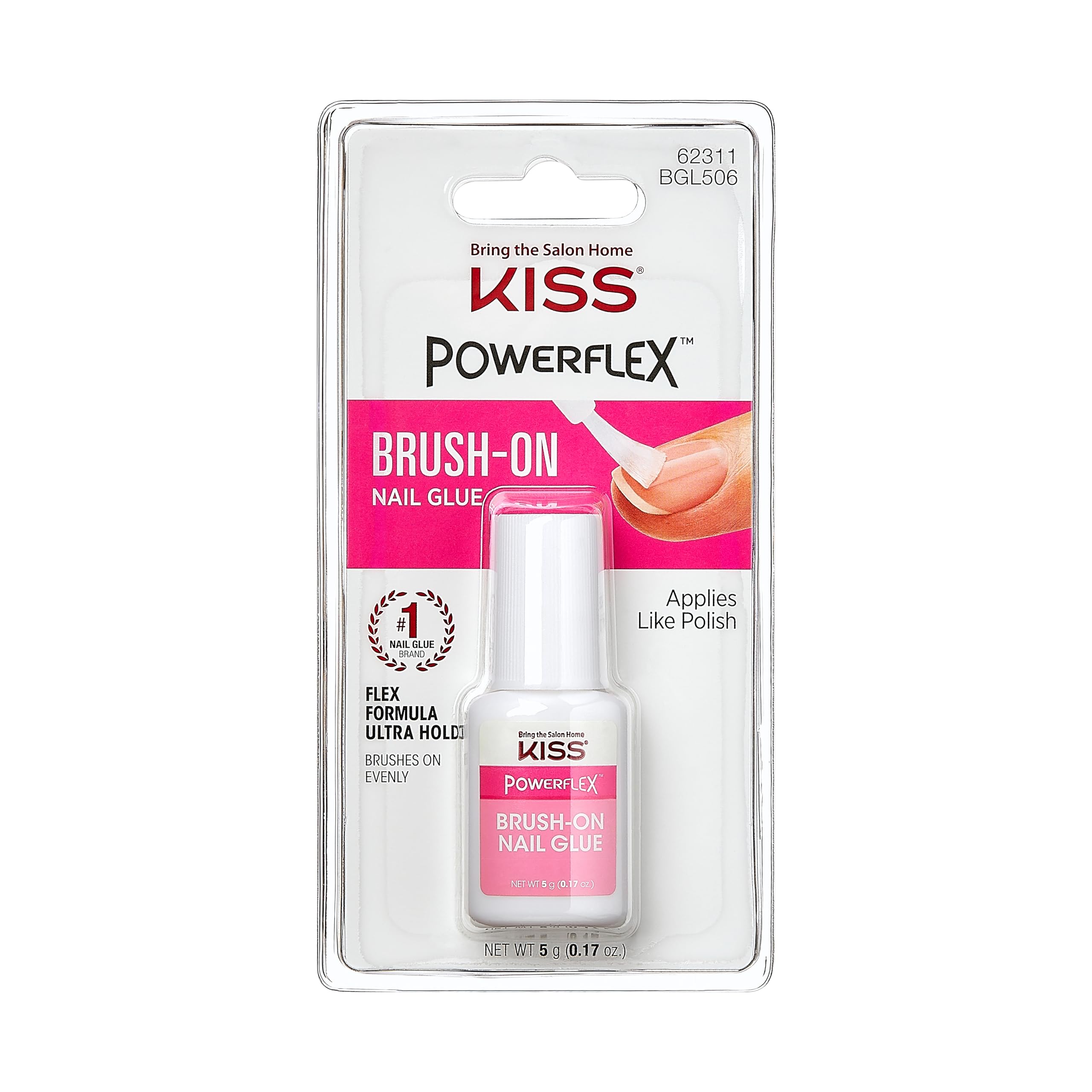 Foto 1 | Pegamento De Uñas Kiss Powerflex Brush-on Ultra Hold De 5 Ml Para Prensar - Venta Internacional.