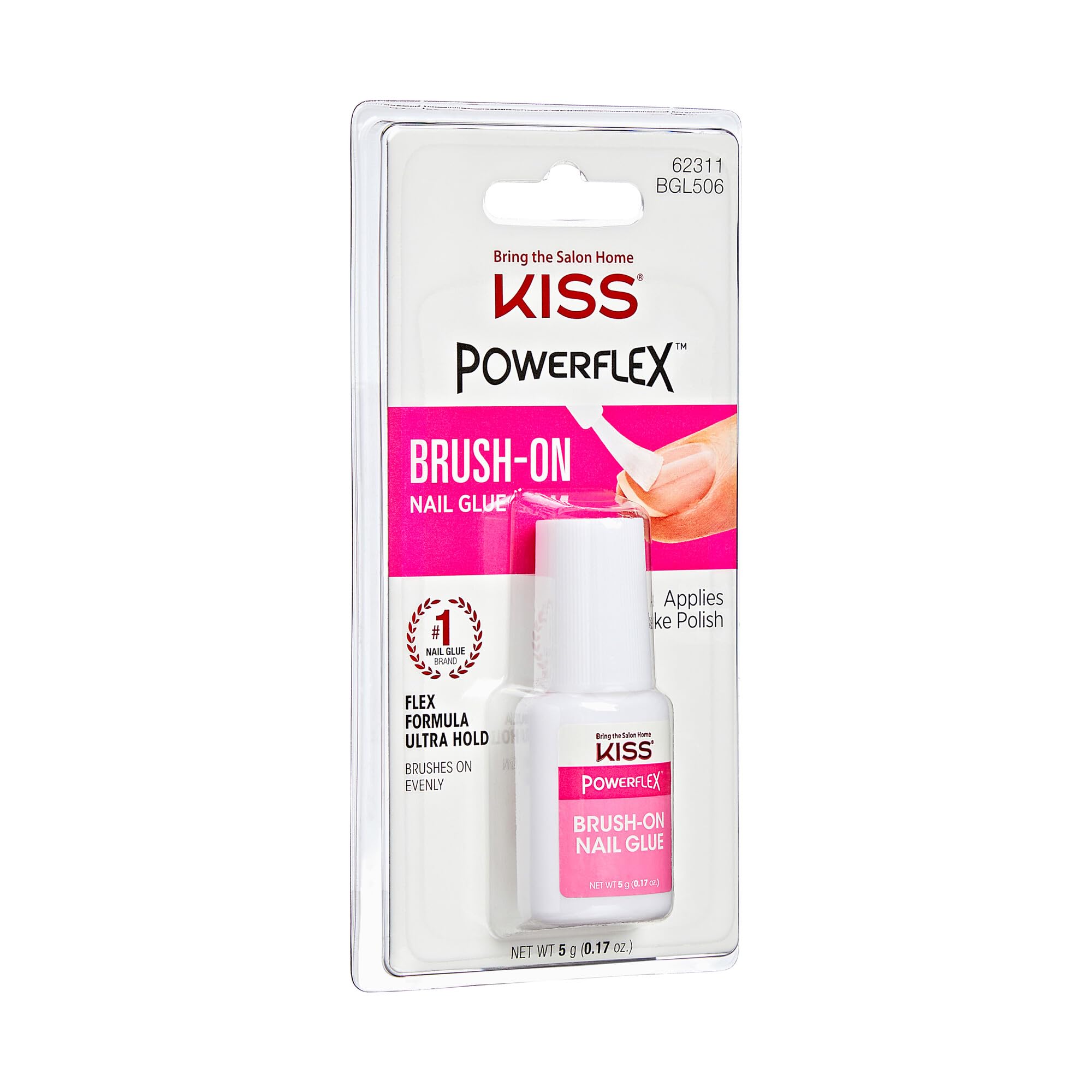 Foto 2 | Pegamento De Uñas Kiss Powerflex Brush-on Ultra Hold De 5 Ml Para Prensar - Venta Internacional.
