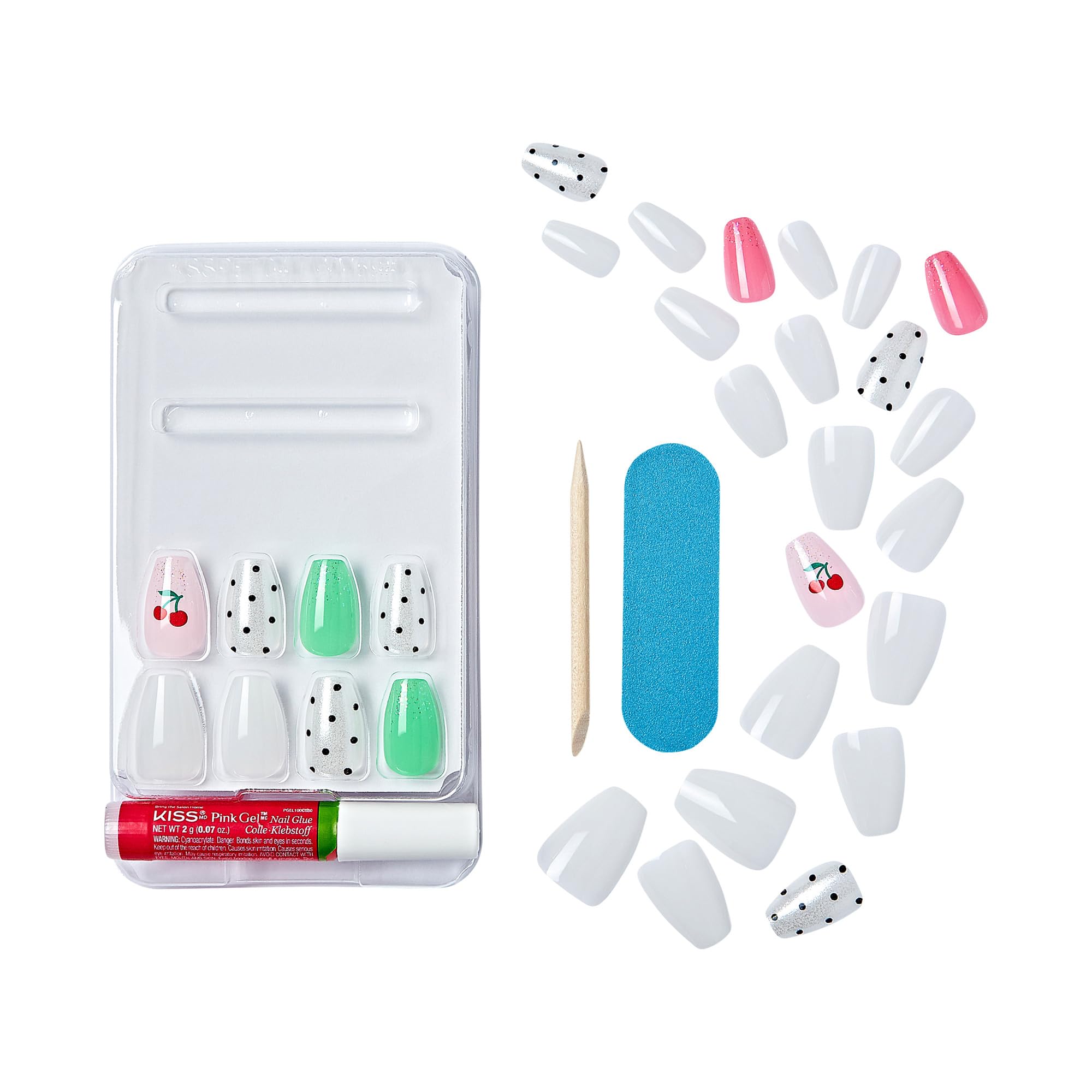 Foto 5 pulgar | Presion Nails Kiss Gel Fantasy «jelly Baby» Con Pegamento Y Herramientas - Venta Internacional.