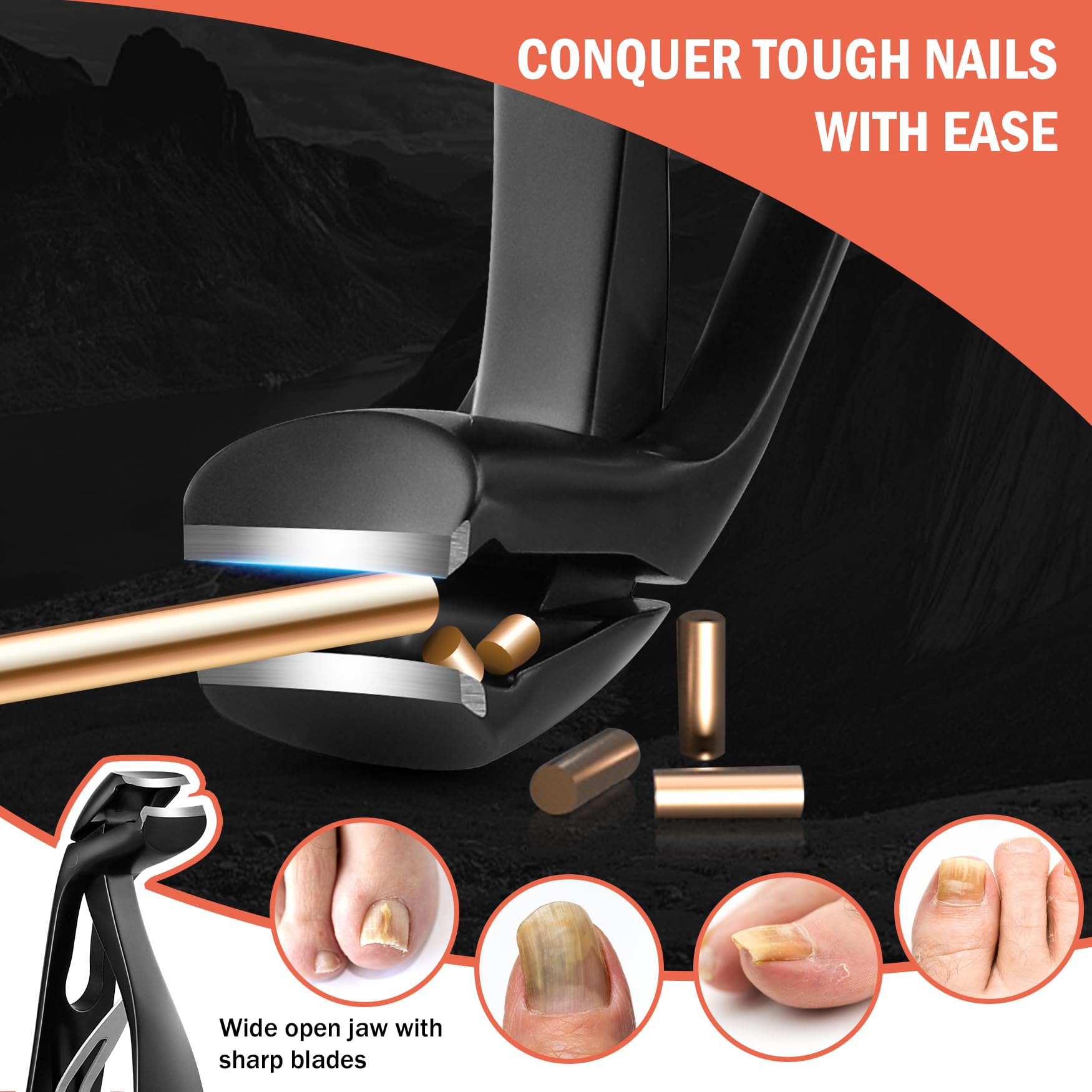 Foto 4 | Cortauñas Bezox Con Cabezal Angular Para Uñas Gruesas Para Personas Mayores - Venta Internacional.