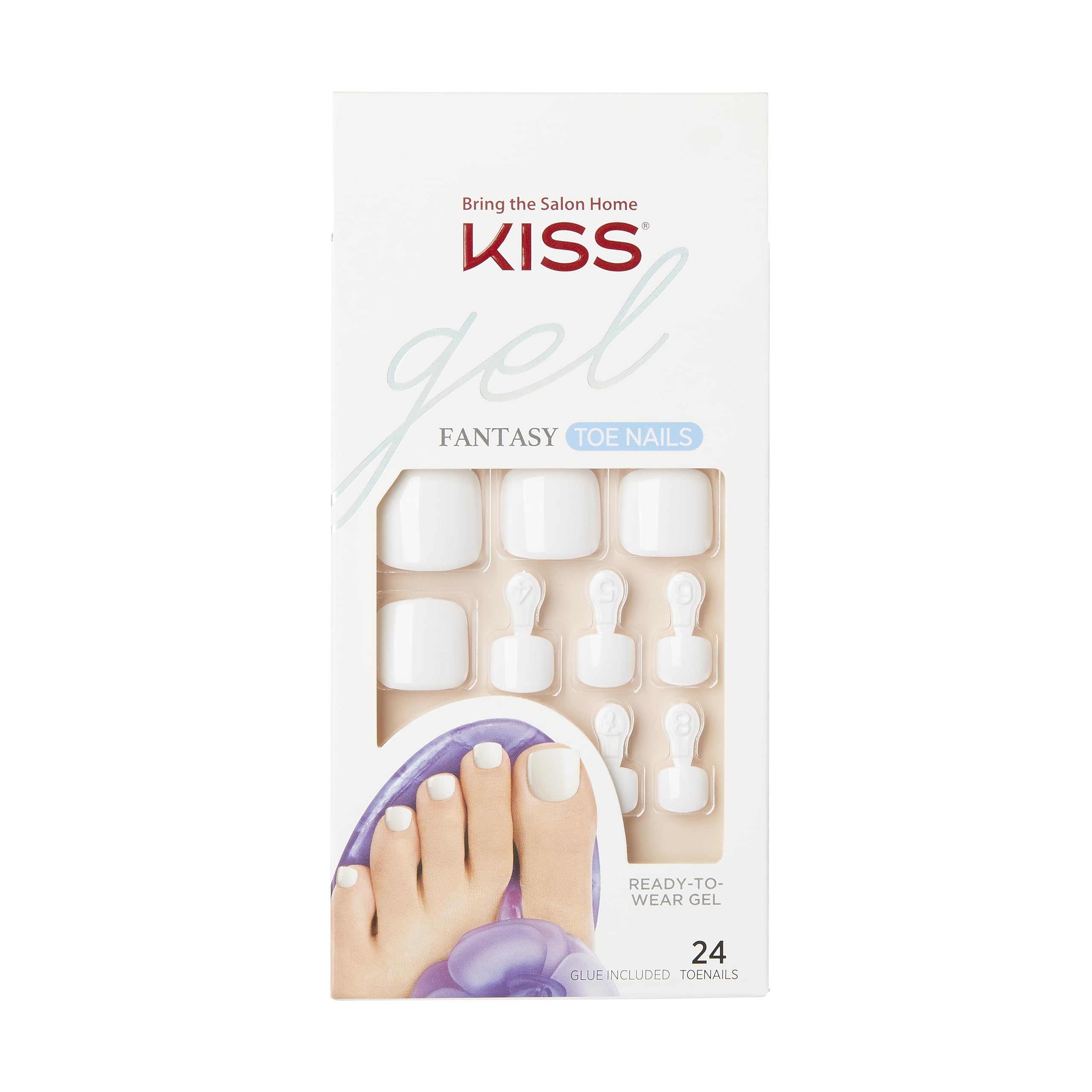 Foto 2 pulgar | Presiona Las Uñas De Los Pies Kiss Gel Fantasy «this Is Classic» White - Venta Internacional.