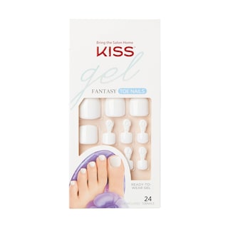 Foto 1 | Presiona Las Uñas De Los Pies Kiss Gel Fantasy «this Is Classic» White - Venta Internacional.