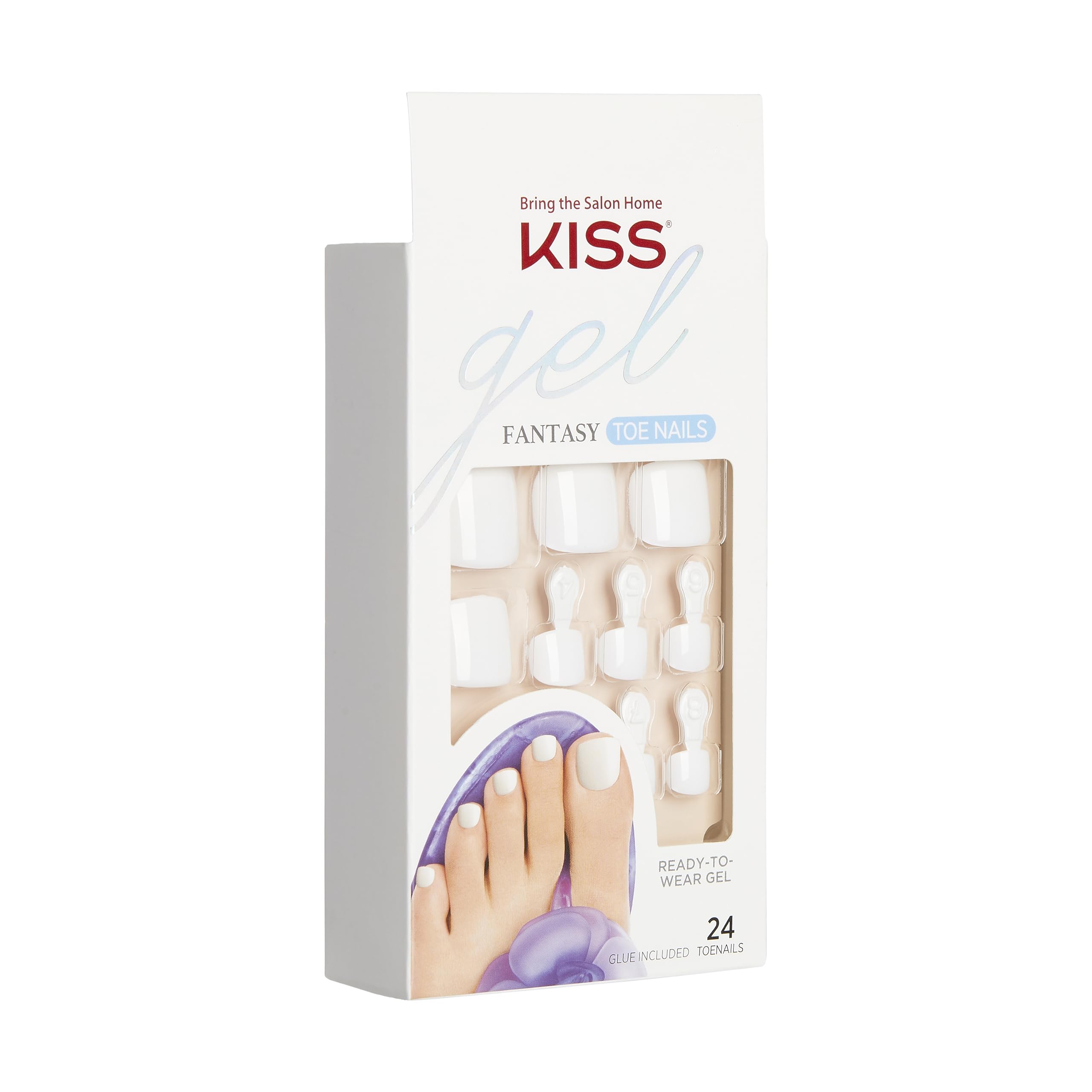Foto 3 pulgar | Presiona Las Uñas De Los Pies Kiss Gel Fantasy «this Is Classic» White - Venta Internacional.