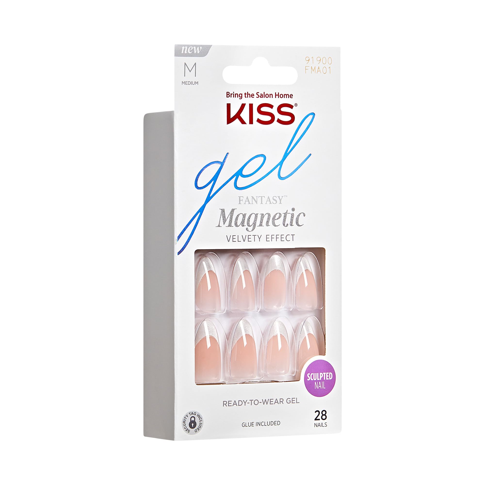 Foto 3 pulgar | Uñas Prensadas Kiss Gel Fantasy North Coast De Color Plateado Claro - Venta Internacional.