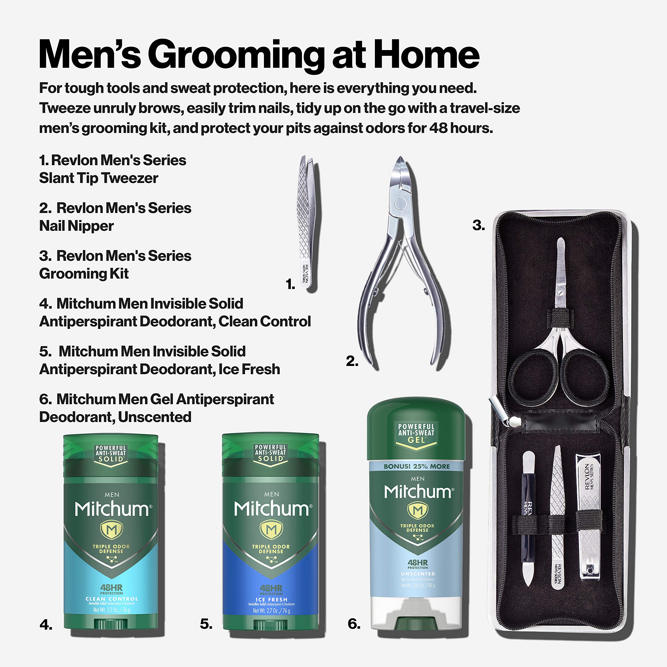 Foto 7 pulgar | Kit De Aseo Revlon Para Hombre, Cortaúñas, Tijeras Y Pinzas - Venta Internacional.