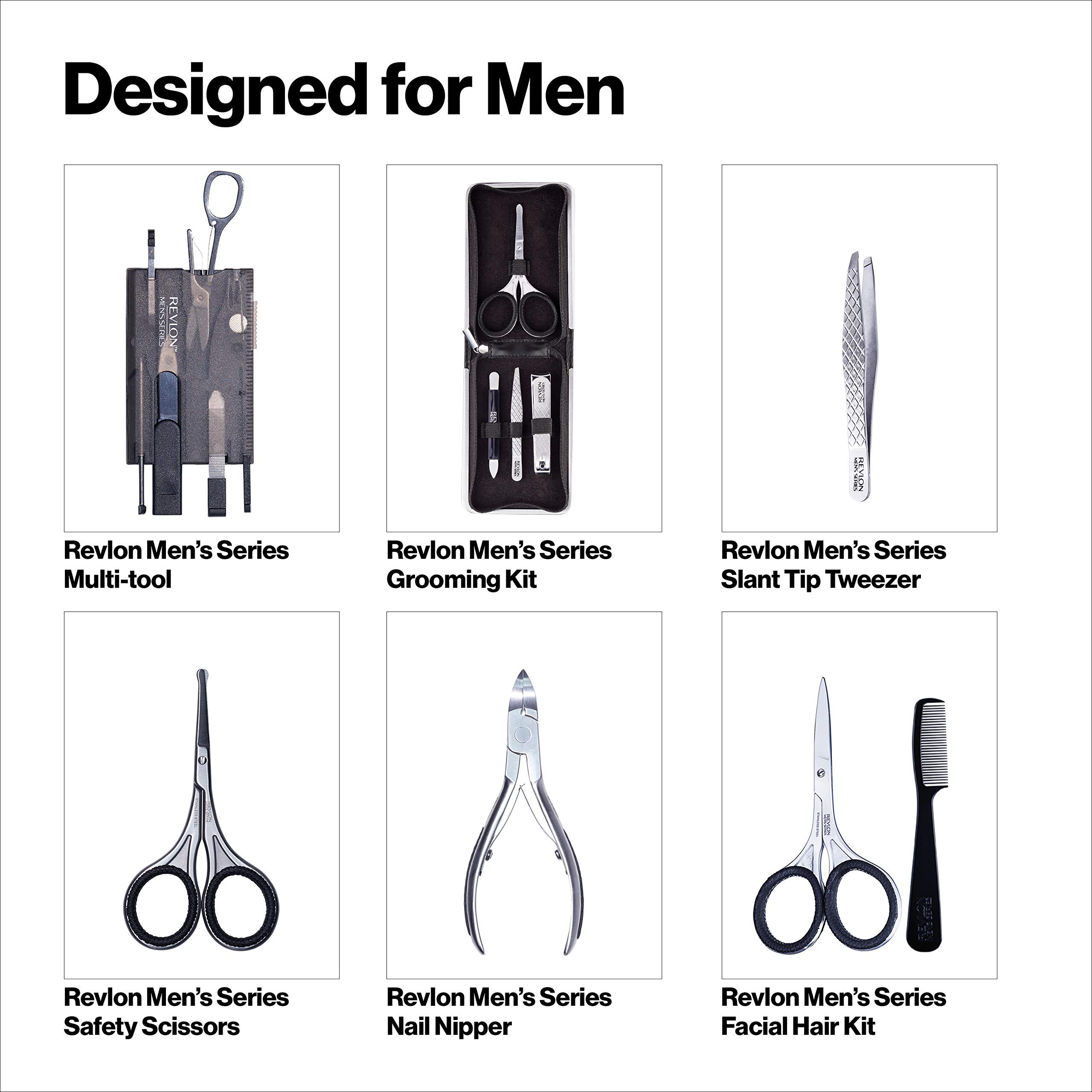 Foto 8 pulgar | Kit De Aseo Revlon Para Hombre, Cortaúñas, Tijeras Y Pinzas - Venta Internacional.