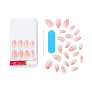 Foto 2 | Uñas Prensadas Kiss «clatant» Con Forma De Almendra, Tamaño Mediano - Venta Internacional.