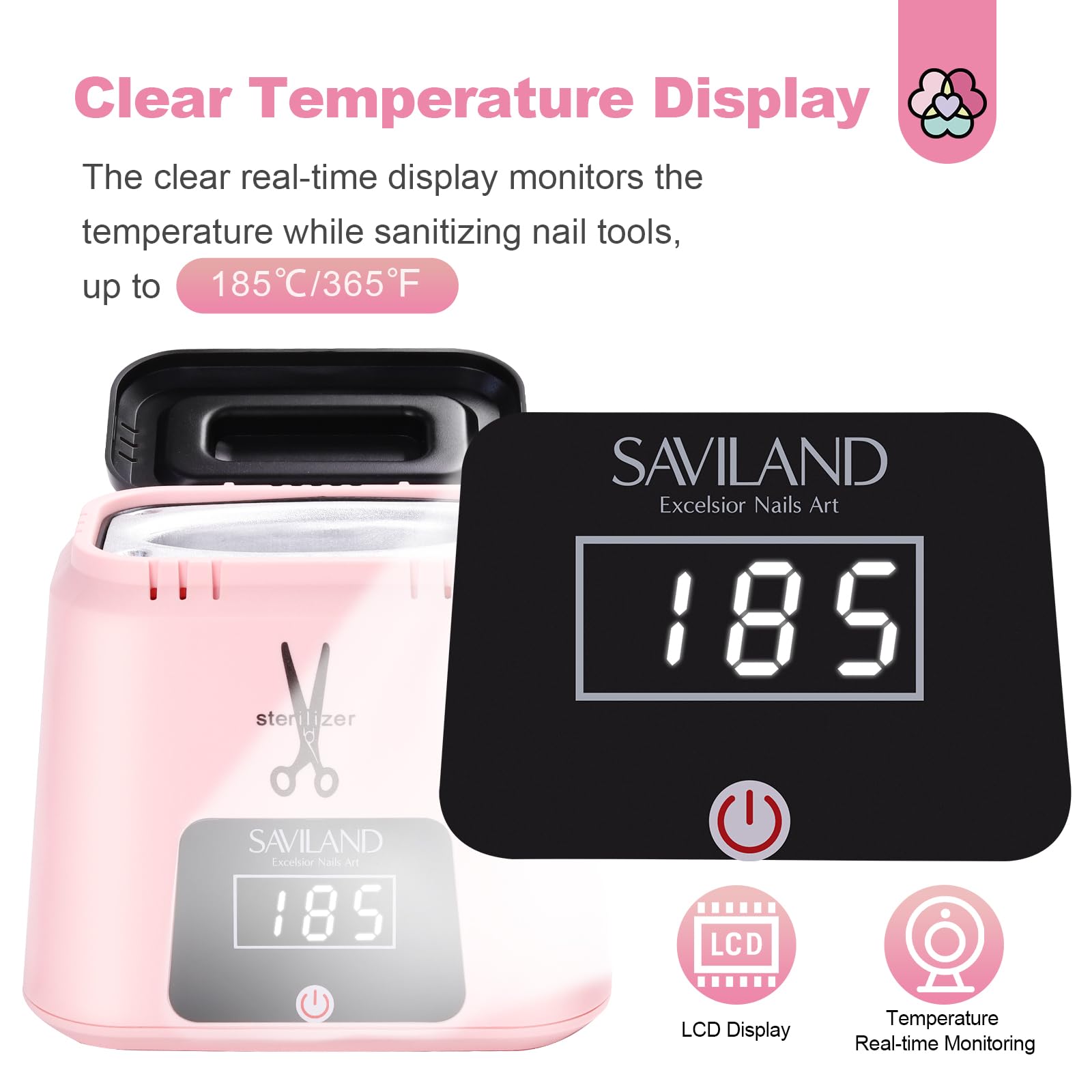Foto 6 pulgar | Esterilizador Eléctrico De Alta Temperatura Para Herramientas De Uñas Saviland - Venta Internacional.