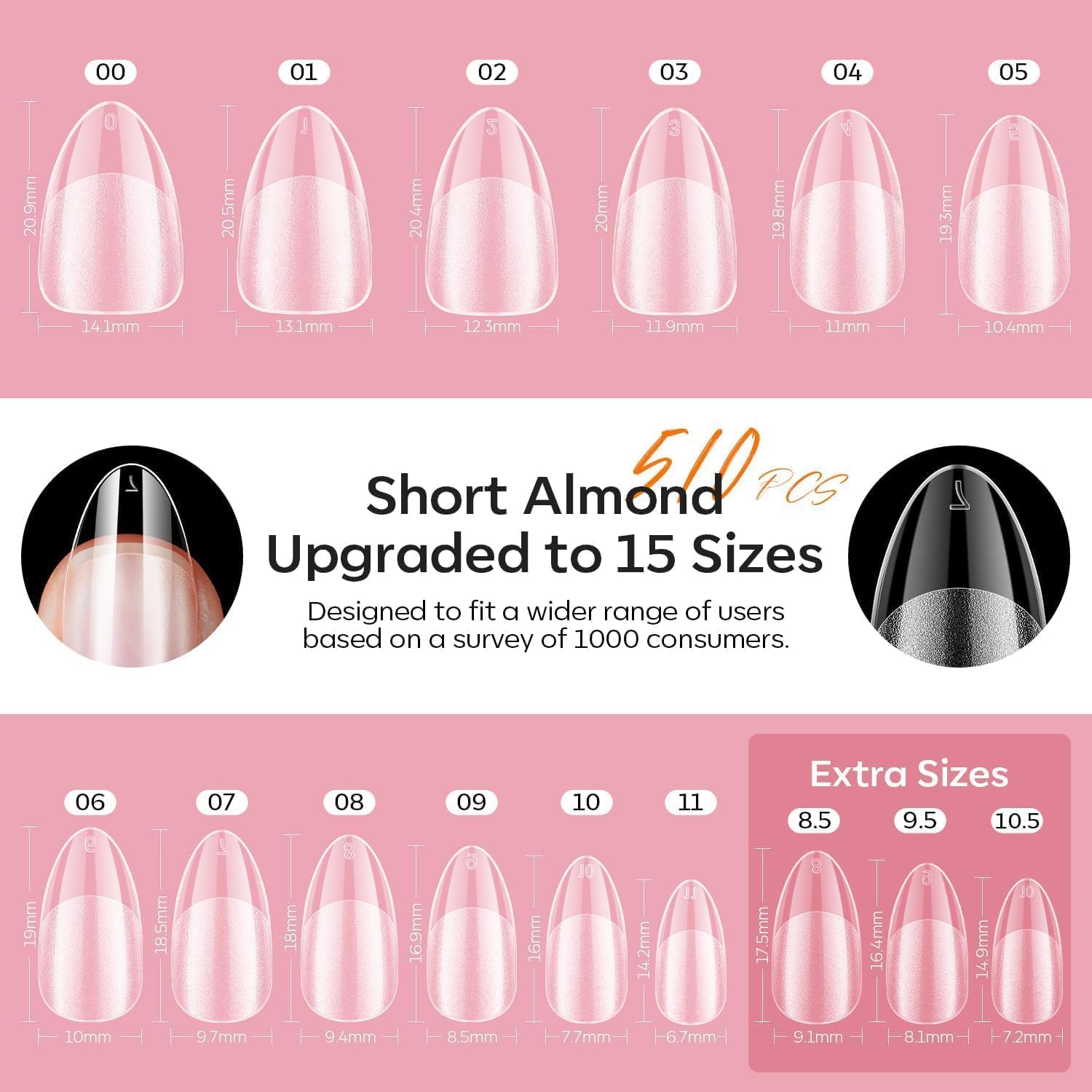 Foto 2 | Kit De Uñas De Gel Modelones Upgrade Con 510 Puntas De Uñas Y Lámpara - Venta Internacional.