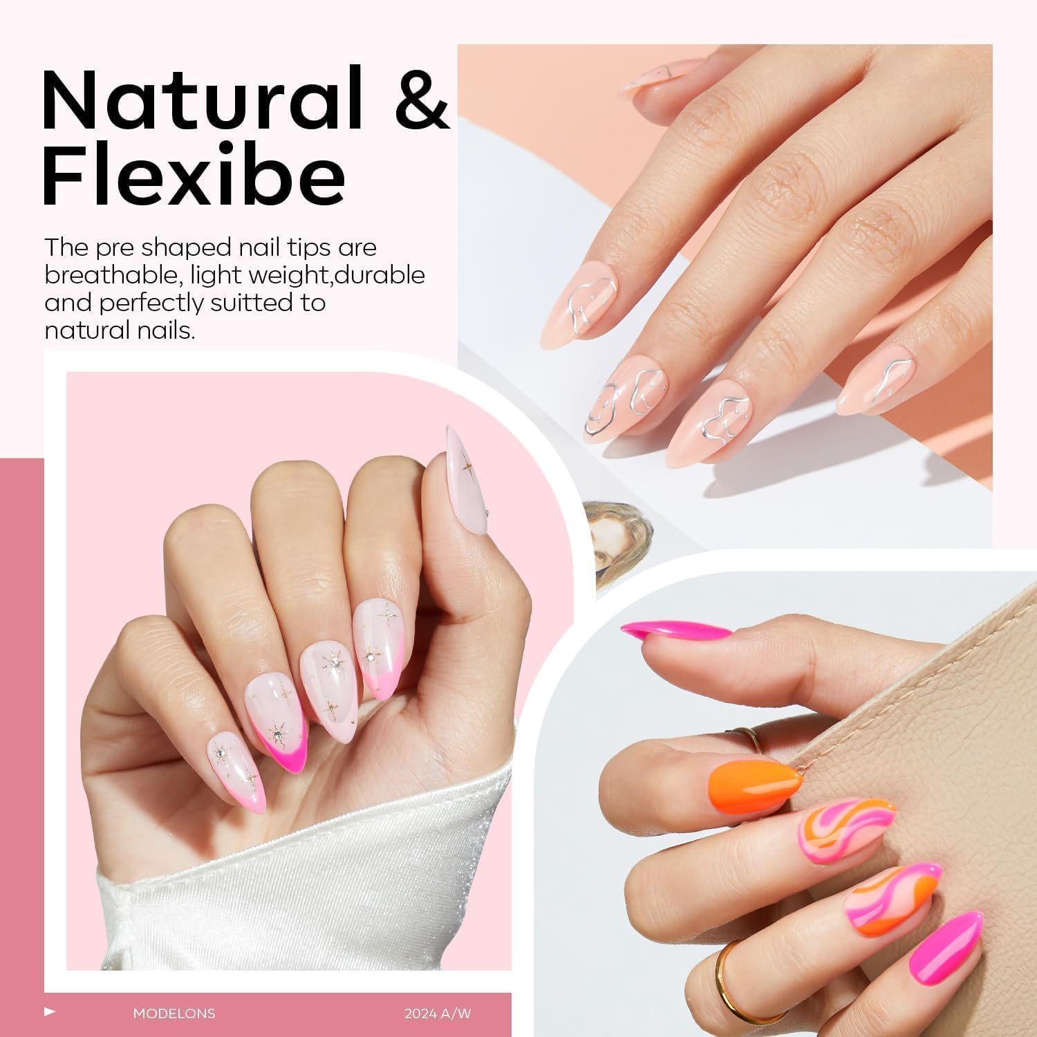 Foto 3 | Kit De Uñas De Gel Modelones Upgrade Con 510 Puntas De Uñas Y Lámpara - Venta Internacional.