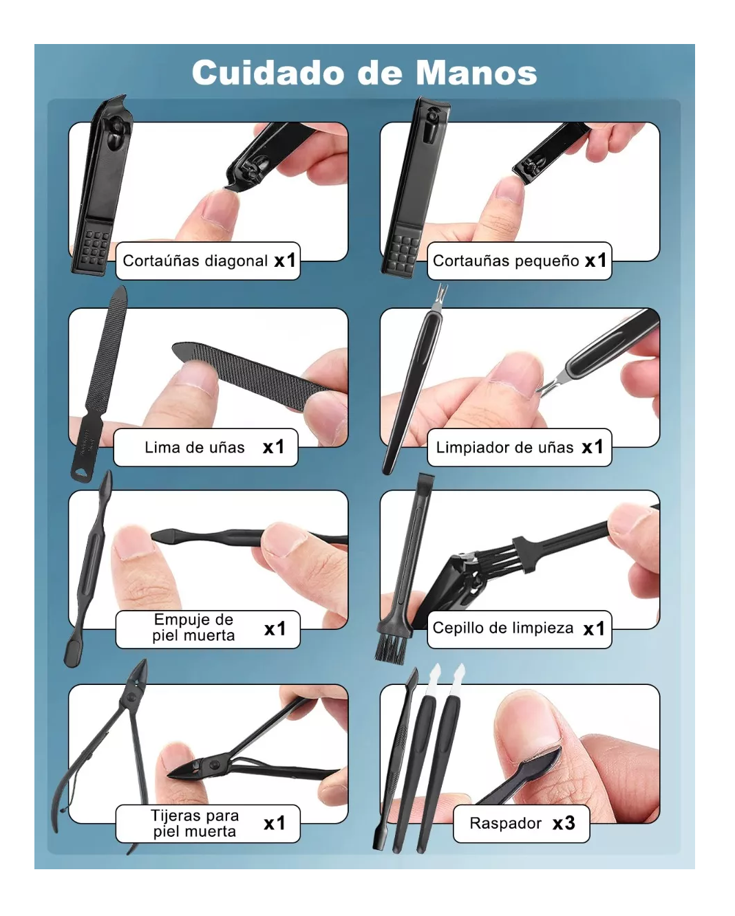 Foto 4 | Set Manicura Multifuncional 28 Piezas