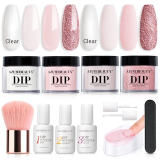 Foto 1 | Kit de Polvo para Uñas Azurebeauty Starter 4 Colores 12 Unidades - Venta Internacional
