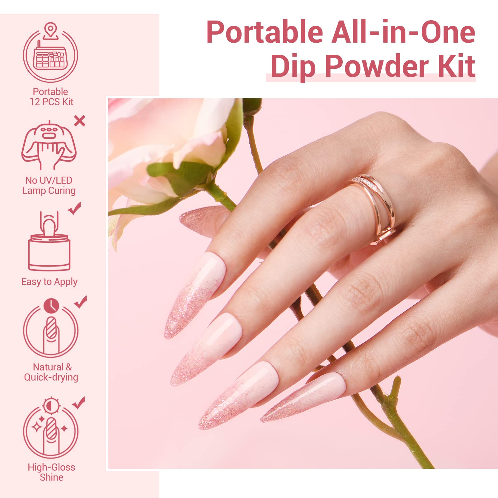 Foto 3 pulgar | Kit de Polvo para Uñas Azurebeauty Starter 4 Colores 12 Unidades - Venta Internacional