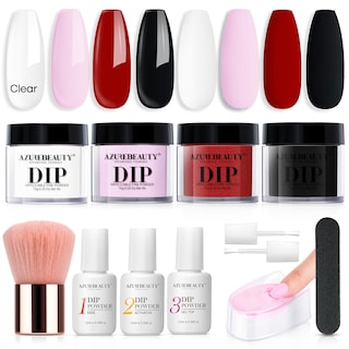 Foto 1 | Kit de Polvo para Uñas Inmersión Azurebeauty 4 Colores y Accesorios - Venta Internacional