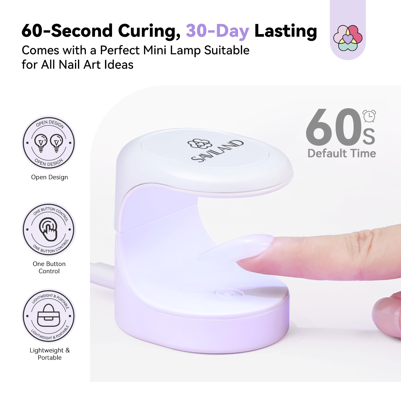 Foto 8 pulgar | Kit De Uñas De Gel Saviland Pro Con Taladro, 500 Puntas De Uñas, Lámpara Uv - Venta Internacional.