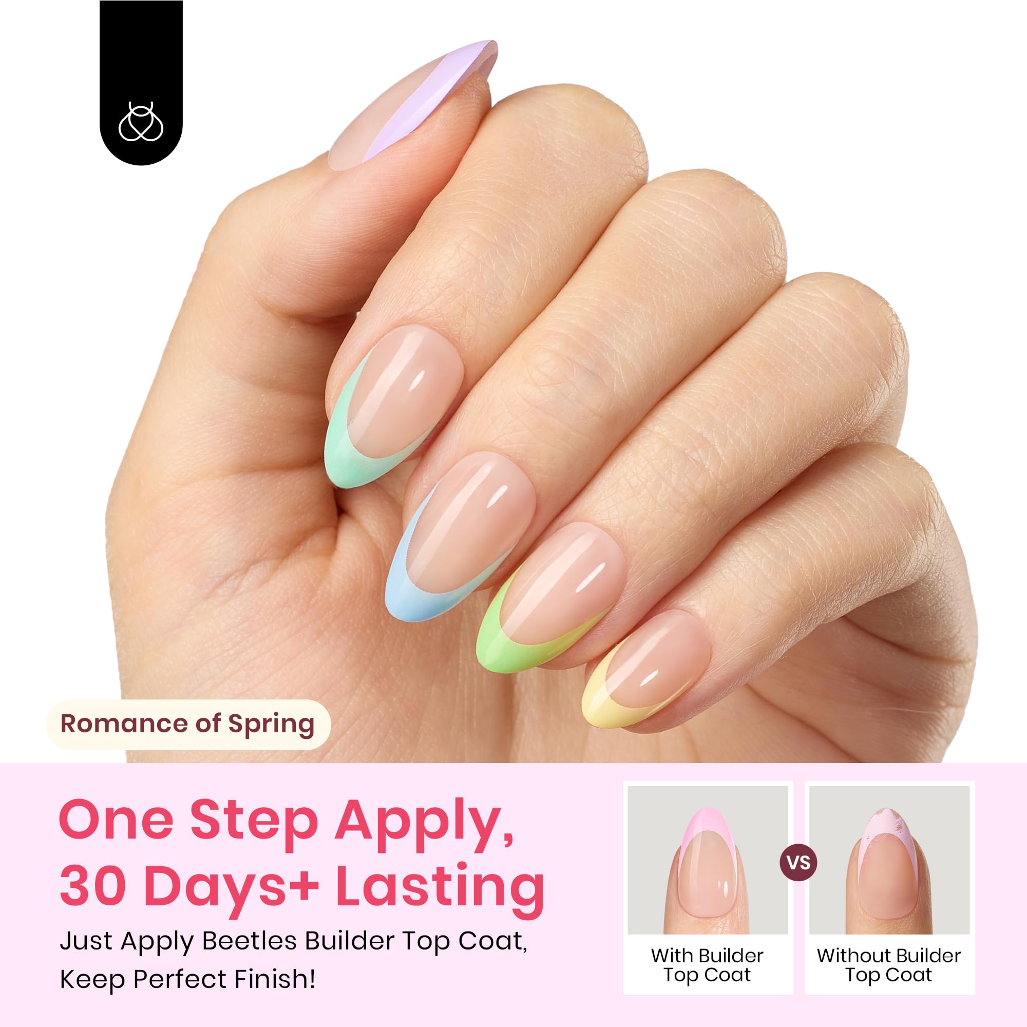 Foto 5 pulgar | Press On Nails Beetles X Press Plus French Tips 224 Unidades - Venta Internacional.