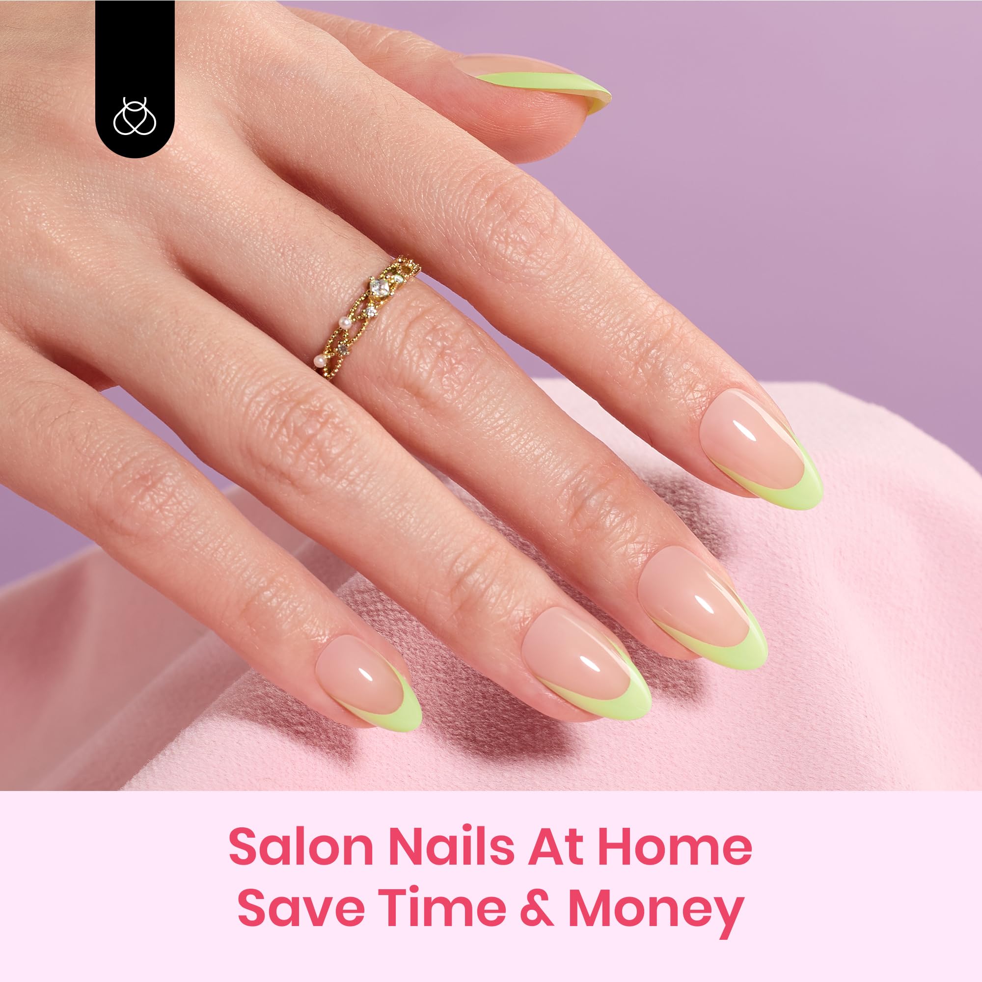 Foto 6 | Press On Nails Beetles X Press Plus French Tips 224 Unidades - Venta Internacional.