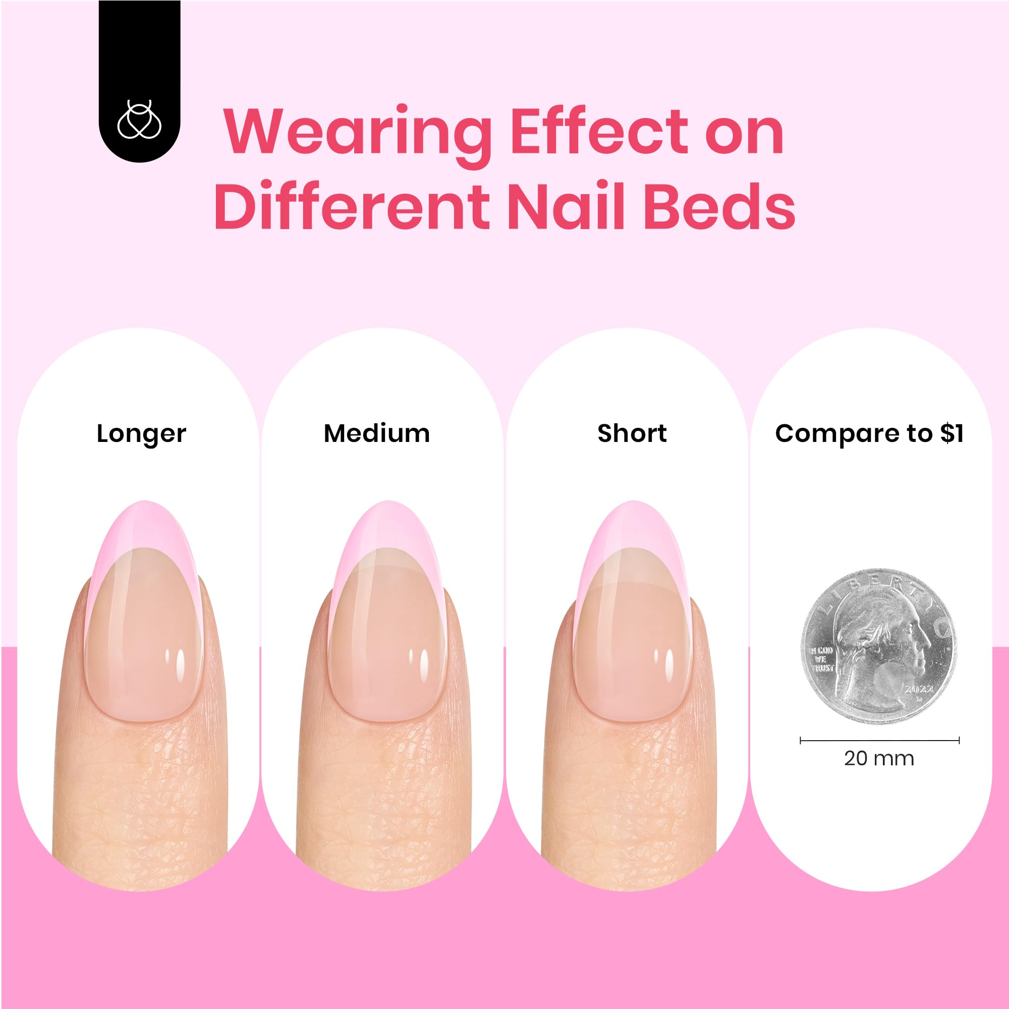Foto 8 pulgar | Press On Nails Beetles X Press Plus French Tips 224 Unidades - Venta Internacional.