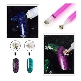 Foto 4 | 8pcs Imán Ojo De Gato De Uñas Art Set Manicura Pedicure Gel, Belug Multicolor