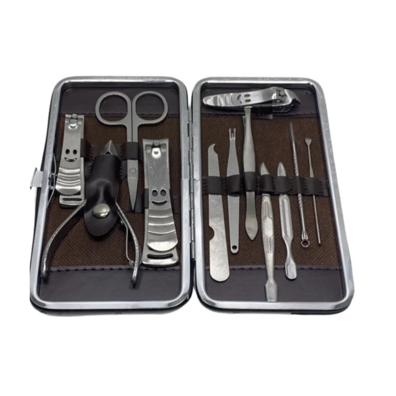 Foto 4 pulgar | Set De Manicura Y Pedicura Profesional, 12 Piezas, Acero Negro - Venta Internacional.