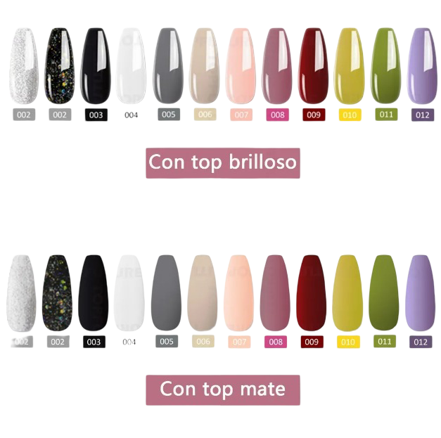 Foto 2 | Kit Xtellar Lampara Uña Uv Gel 54w 12 Esmaltes Mate Cepillo Manicure