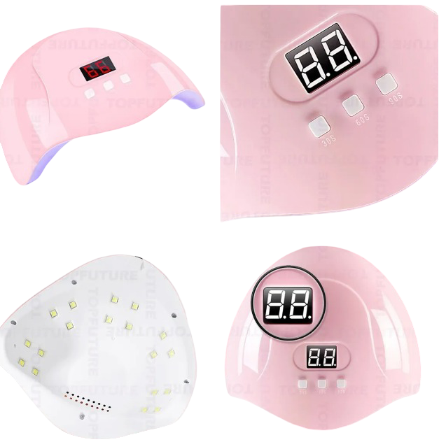 Foto 4 pulgar | Kit Xtellar Lampara Uña Uv Gel 54w 12 Esmaltes Mate Cepillo Manicure