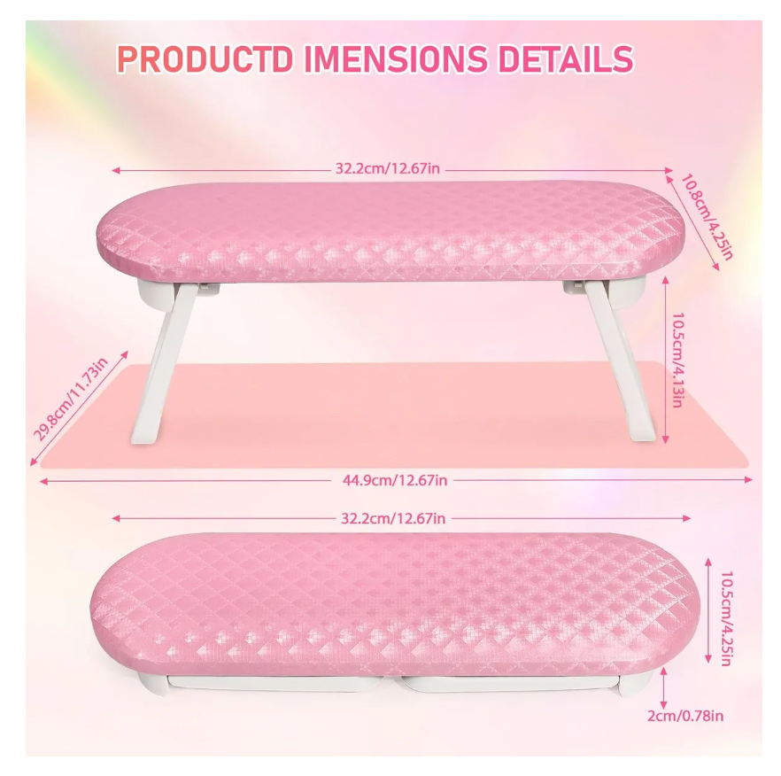 Foto 4 | Almohada Para Decoración De Uñas Con Reposabrazos Y Cojines