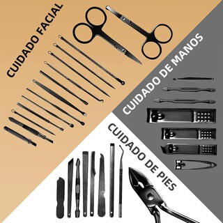 Foto 2 | Set Manicura 30 Piezas Eo Safe Imports Esi-19038 Negro