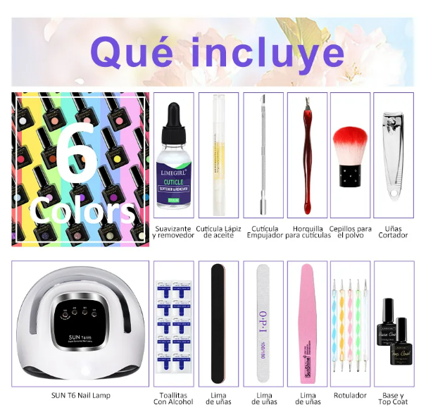 Foto 3 pulgar | Xtellar Esmalte De Uñas Uv Led Con Kit De Manicura Profesional De 220w - Brilla Con Uñas Perfectas
