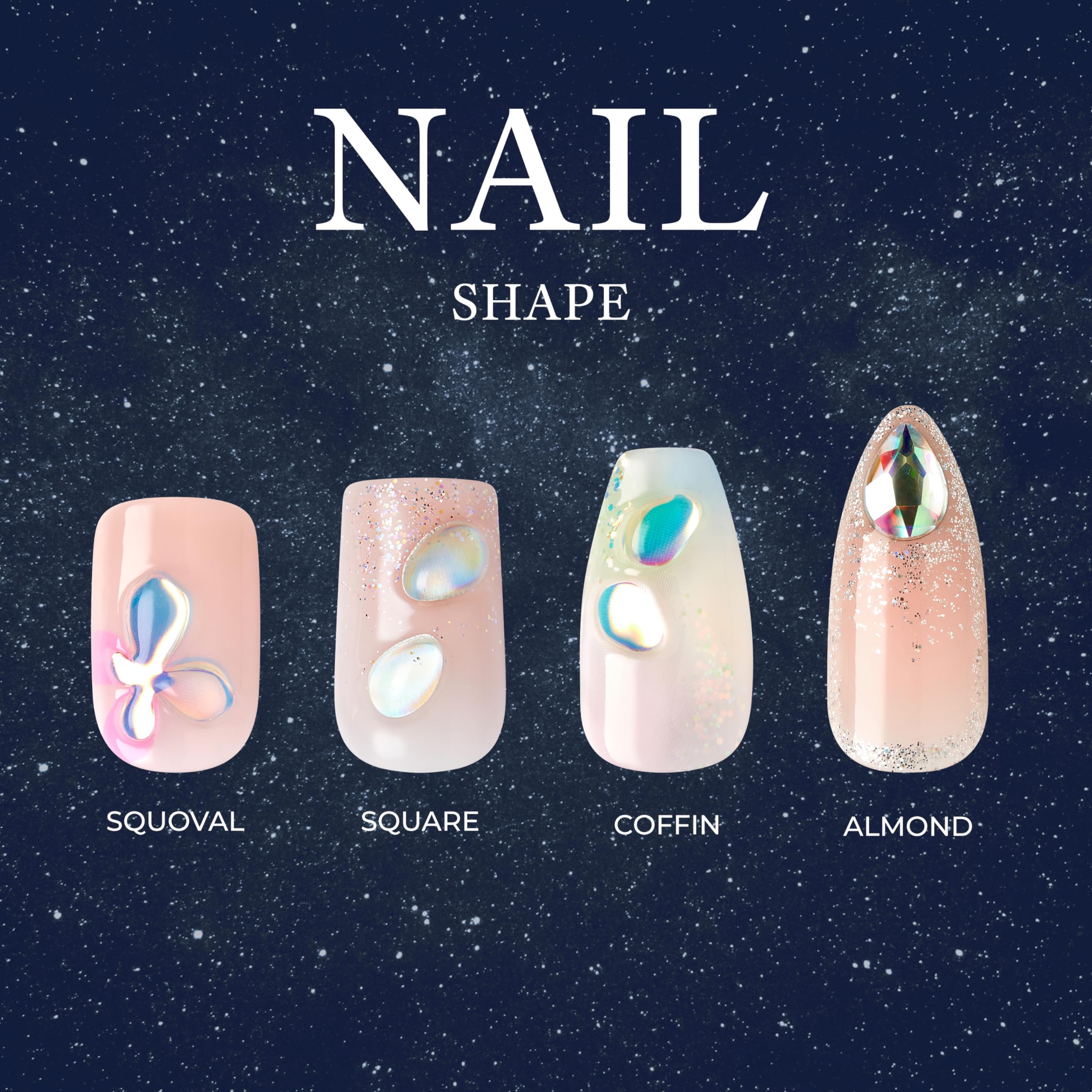 Foto 4 pulgar | Presiona Uñas Kiss Gel Fantasy Allure Almond Pink Space - Venta Internacional.