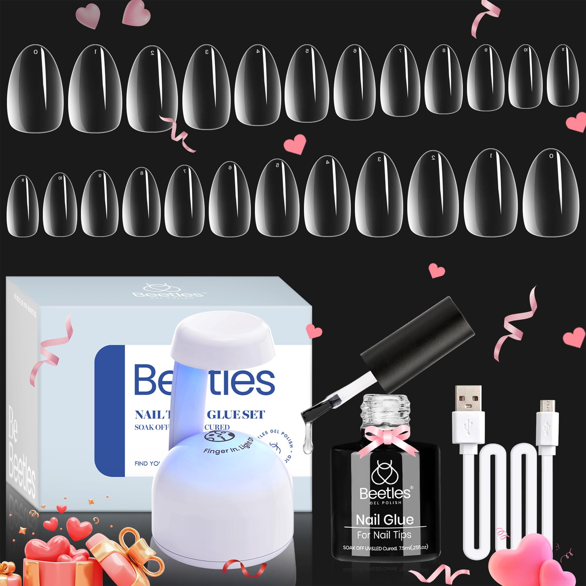 Foto 2 pulgar | Set De Extensiones De Uñas Beetles, Kit De Uñas De Gel Con 500 Puntas Para Uñas - Venta Internacional.