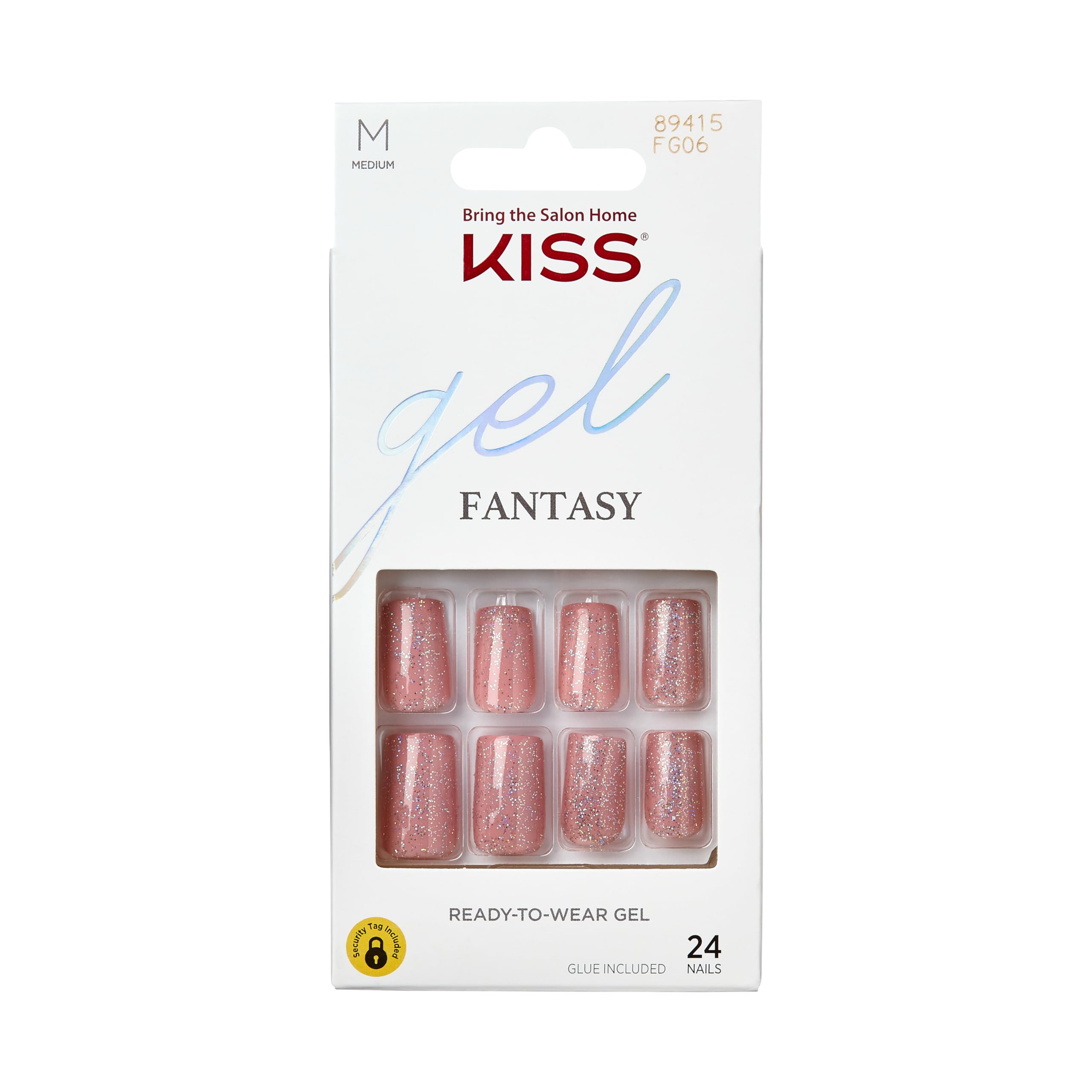 Foto 1 | Uñas Prensadas Kiss Gel Fantasy «galaxy War», Color Rosa Medio - Venta Internacional.