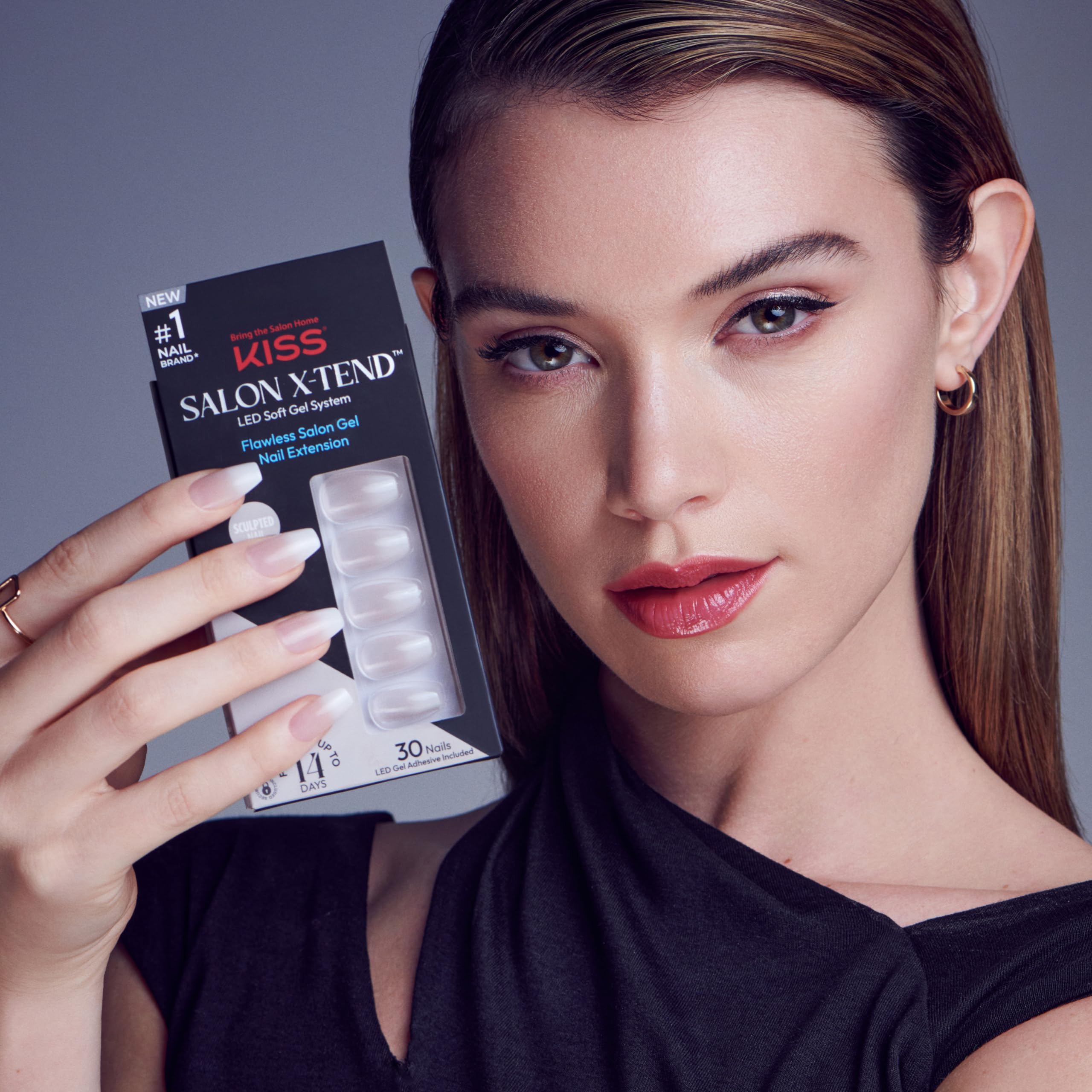Foto 6 | Press-on Nails Kiss Salon X-tend 'words' Blanco Claro - Venta Internacional.