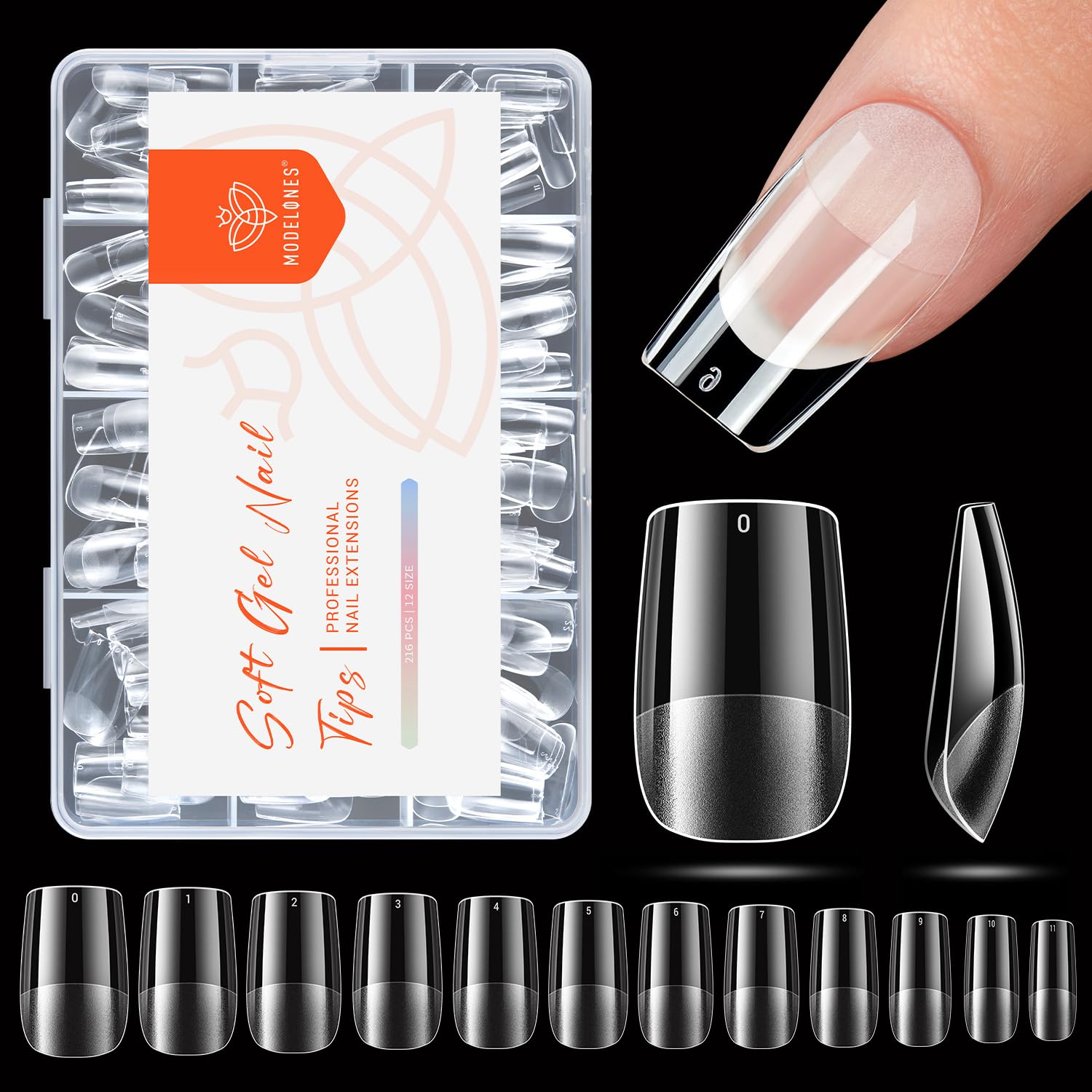 Foto 2 pulgar | Gel Preformado Para Uñas Modelones Short Square, 216 Unidades - Venta Internacional.