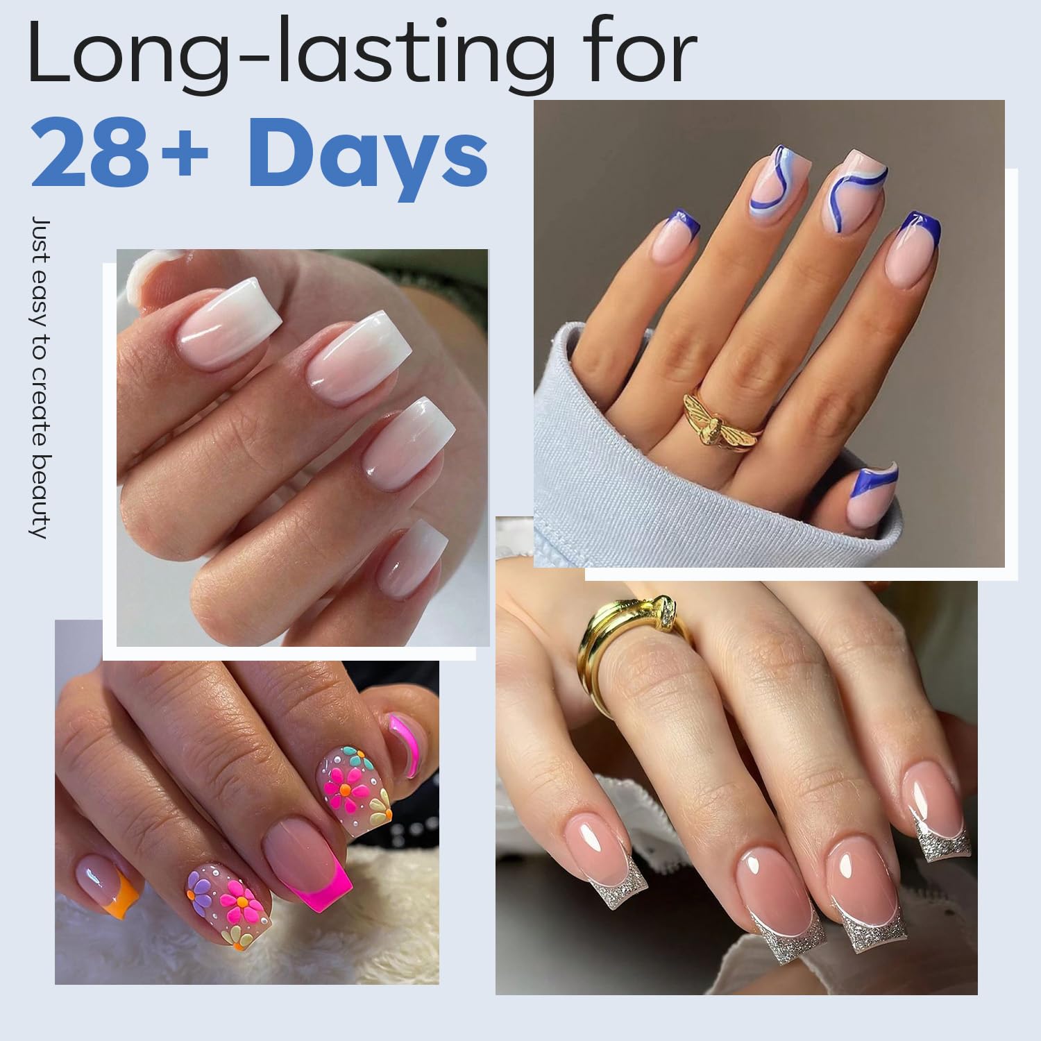 Foto 2 | Gel Preformado Para Uñas Modelones Short Square, 216 Unidades - Venta Internacional.