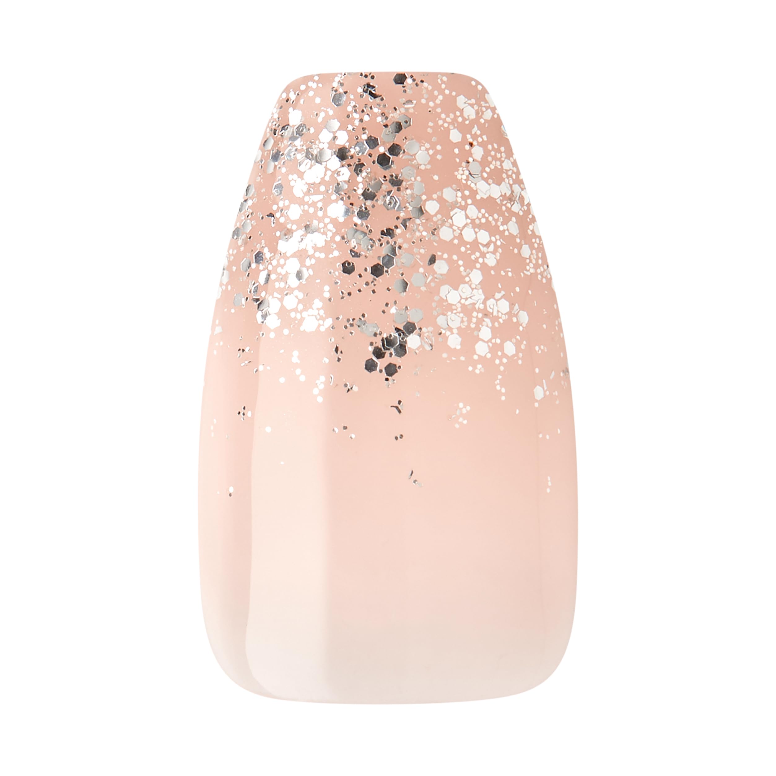 Foto 4 pulgar | Press On Nails Kiss - Elegante Forma De Ataúd Blanco Claro Con Forma De «my Muse» - Venta Internacional.