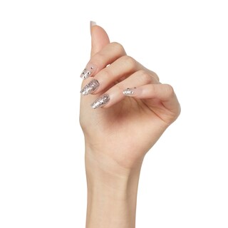 Foto 4 | Press On Nails Kiss - Elegante Forma De Ataúd Blanco Claro Con Forma De «my Muse» - Venta Internacional.